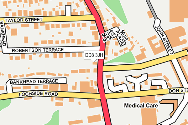 DD8 3JH map - OS OpenMap – Local (Ordnance Survey) DD8 3JH map - OS OpenMap – Local (Ordnance Survey)