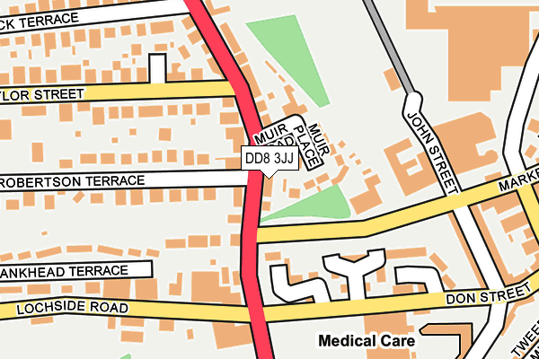 DD8 3JJ map - OS OpenMap – Local (Ordnance Survey) DD8 3JJ map - OS OpenMap – Local (Ordnance Survey)
