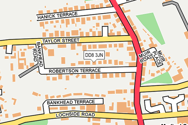 DD8 3JN map - OS OpenMap – Local (Ordnance Survey) DD8 3JN map - OS OpenMap – Local (Ordnance Survey)