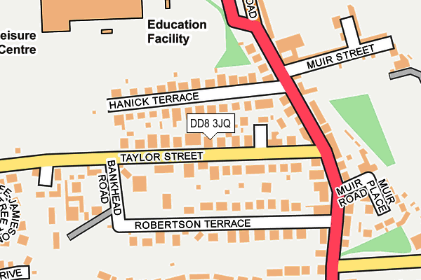 DD8 3JQ map - OS OpenMap – Local (Ordnance Survey) DD8 3JQ map - OS OpenMap – Local (Ordnance Survey)