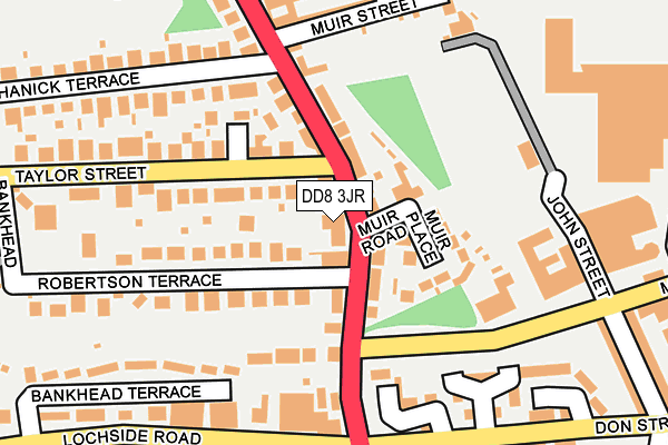 DD8 3JR map - OS OpenMap – Local (Ordnance Survey) DD8 3JR map - OS OpenMap – Local (Ordnance Survey)