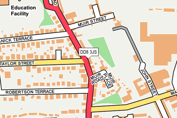 DD8 3JS map - OS OpenMap – Local (Ordnance Survey) DD8 3JS map - OS OpenMap – Local (Ordnance Survey)