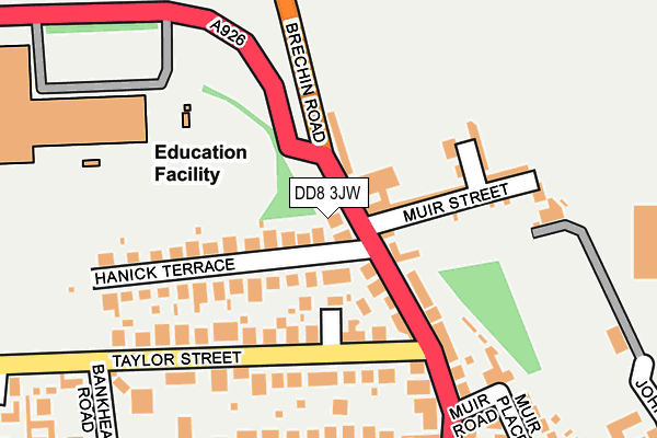DD8 3JW map - OS OpenMap – Local (Ordnance Survey) DD8 3JW map - OS OpenMap – Local (Ordnance Survey)
