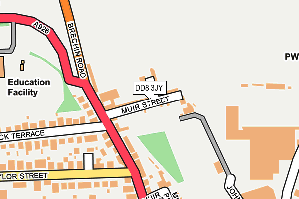 DD8 3JY map - OS OpenMap – Local (Ordnance Survey) DD8 3JY map - OS OpenMap – Local (Ordnance Survey)