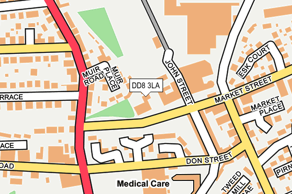 DD8 3LA map - OS OpenMap – Local (Ordnance Survey) DD8 3LA map - OS OpenMap – Local (Ordnance Survey)