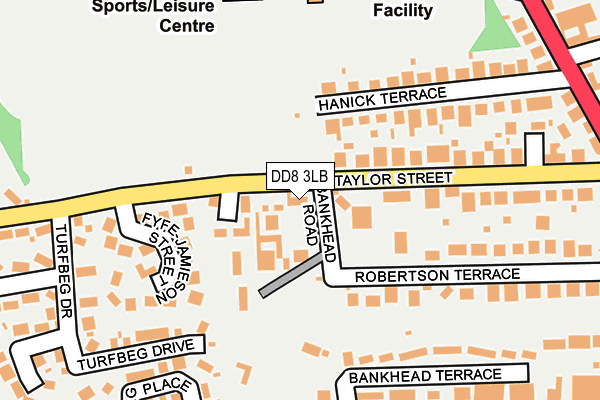 DD8 3LB map - OS OpenMap – Local (Ordnance Survey) DD8 3LB map - OS OpenMap – Local (Ordnance Survey)