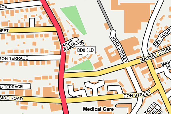 DD8 3LD map - OS OpenMap – Local (Ordnance Survey) DD8 3LD map - OS OpenMap – Local (Ordnance Survey)