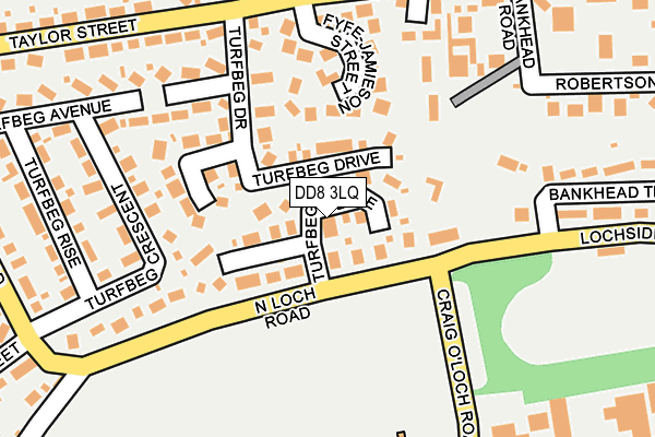 DD8 3LQ map - OS OpenMap – Local (Ordnance Survey) DD8 3LQ map - OS OpenMap – Local (Ordnance Survey)