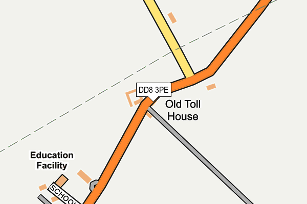 DD8 3PE map - OS OpenMap – Local (Ordnance Survey) DD8 3PE map - OS OpenMap – Local (Ordnance Survey)