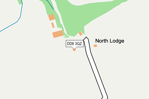 DD8 3QZ map - OS OpenMap – Local (Ordnance Survey) DD8 3QZ map - OS OpenMap – Local (Ordnance Survey)