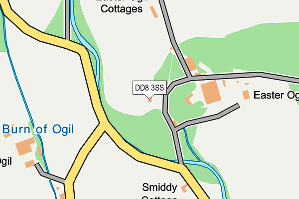 DD8 3SS map - OS OpenMap – Local (Ordnance Survey) DD8 3SS map - OS OpenMap – Local (Ordnance Survey)
