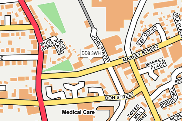 DD8 3WH map - OS OpenMap – Local (Ordnance Survey) DD8 3WH map - OS OpenMap – Local (Ordnance Survey)