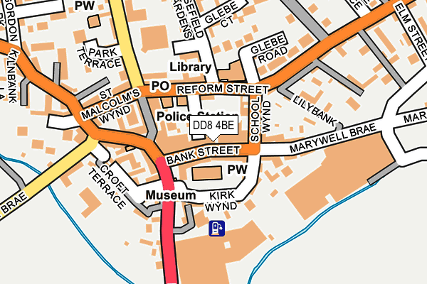 DD8 4BE map - OS OpenMap – Local (Ordnance Survey) DD8 4BE map - OS OpenMap – Local (Ordnance Survey)