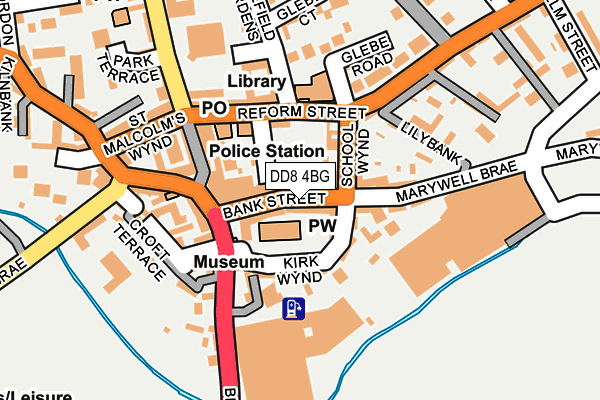 DD8 4BG map - OS OpenMap – Local (Ordnance Survey) DD8 4BG map - OS OpenMap – Local (Ordnance Survey)