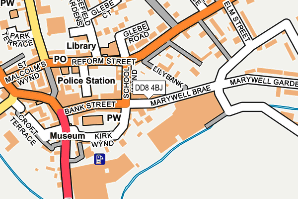 DD8 4BJ map - OS OpenMap – Local (Ordnance Survey) DD8 4BJ map - OS OpenMap – Local (Ordnance Survey)