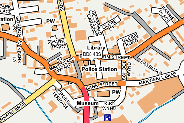 DD8 4BS map - OS OpenMap – Local (Ordnance Survey) DD8 4BS map - OS OpenMap – Local (Ordnance Survey)