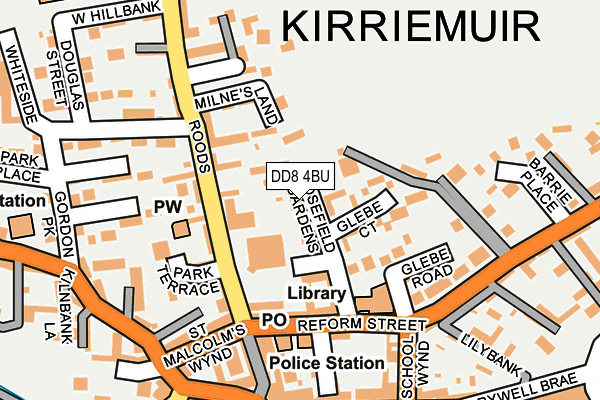 DD8 4BU map - OS OpenMap – Local (Ordnance Survey) DD8 4BU map - OS OpenMap – Local (Ordnance Survey)