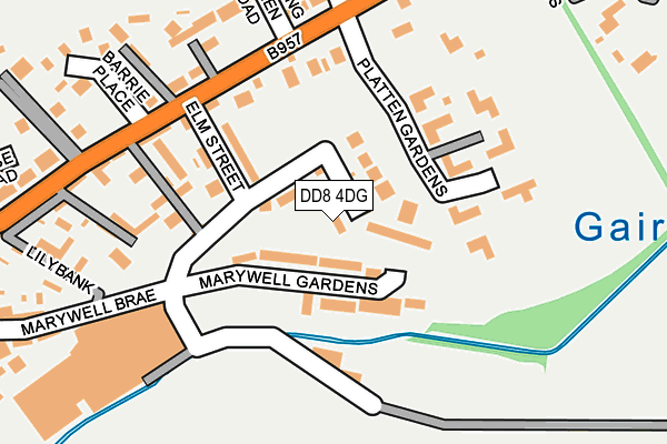 DD8 4DG map - OS OpenMap – Local (Ordnance Survey) DD8 4DG map - OS OpenMap – Local (Ordnance Survey)