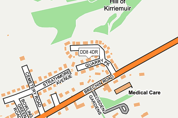 DD8 4DR map - OS OpenMap – Local (Ordnance Survey) DD8 4DR map - OS OpenMap – Local (Ordnance Survey)