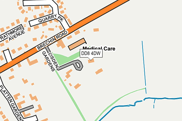 DD8 4DW map - OS OpenMap – Local (Ordnance Survey) DD8 4DW map - OS OpenMap – Local (Ordnance Survey)