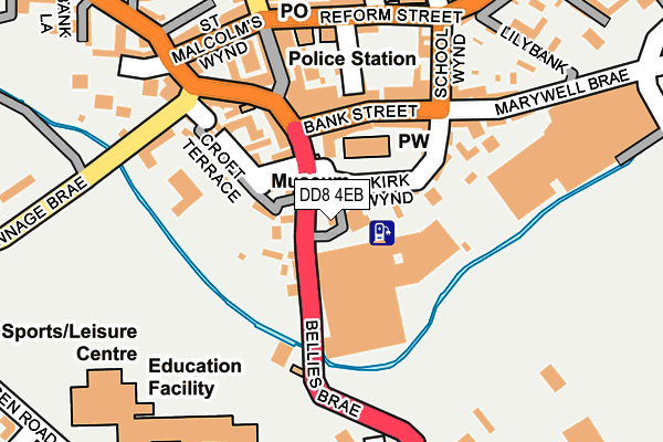 DD8 4EB map - OS OpenMap – Local (Ordnance Survey) DD8 4EB map - OS OpenMap – Local (Ordnance Survey)