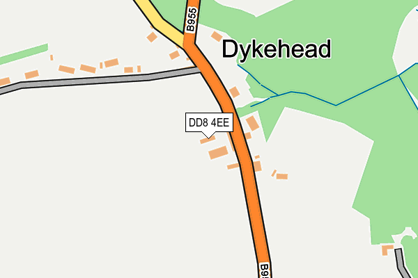 DD8 4EE map - OS OpenMap – Local (Ordnance Survey) DD8 4EE map - OS OpenMap – Local (Ordnance Survey)