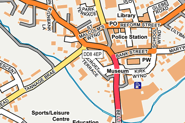 DD8 4EP map - OS OpenMap – Local (Ordnance Survey) DD8 4EP map - OS OpenMap – Local (Ordnance Survey)