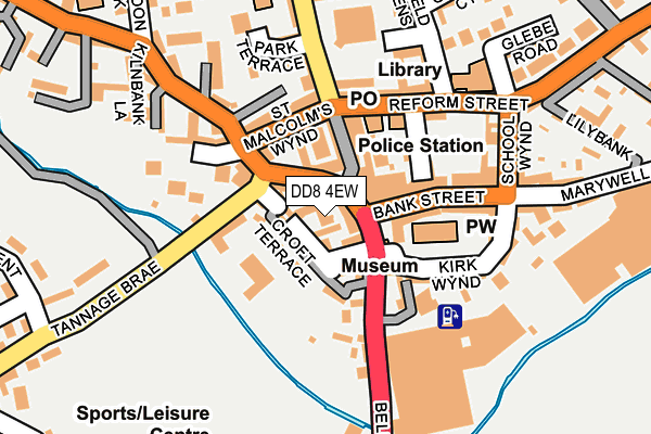 DD8 4EW map - OS OpenMap – Local (Ordnance Survey) DD8 4EW map - OS OpenMap – Local (Ordnance Survey)
