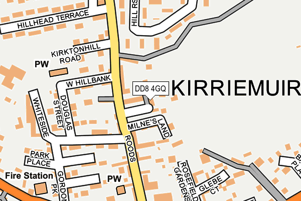 DD8 4GQ map - OS OpenMap – Local (Ordnance Survey) DD8 4GQ map - OS OpenMap – Local (Ordnance Survey)