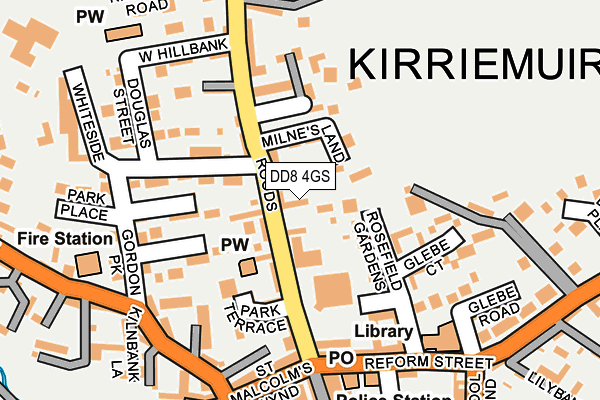 DD8 4GS map - OS OpenMap – Local (Ordnance Survey) DD8 4GS map - OS OpenMap – Local (Ordnance Survey)