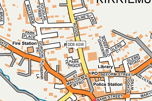 DD8 4GW map - OS OpenMap – Local (Ordnance Survey) DD8 4GW map - OS OpenMap – Local (Ordnance Survey)