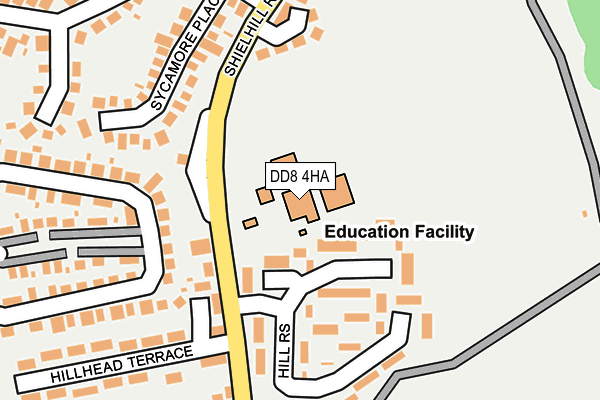 DD8 4HA map - OS OpenMap – Local (Ordnance Survey) DD8 4HA map - OS OpenMap – Local (Ordnance Survey)