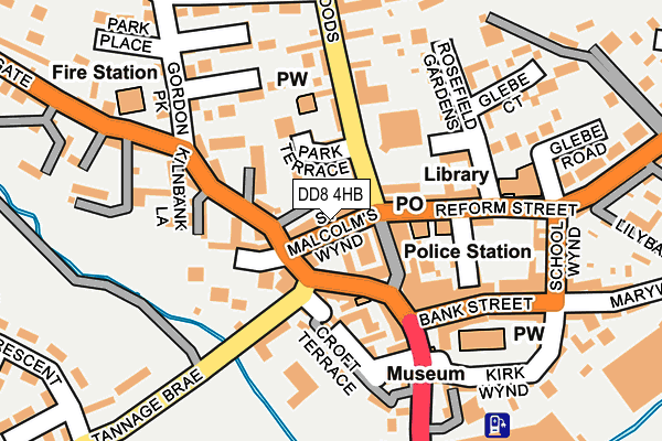 DD8 4HB map - OS OpenMap – Local (Ordnance Survey) DD8 4HB map - OS OpenMap – Local (Ordnance Survey)