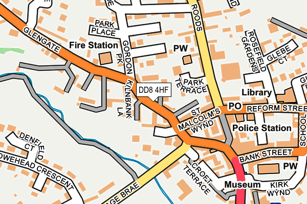 DD8 4HF map - OS OpenMap – Local (Ordnance Survey) DD8 4HF map - OS OpenMap – Local (Ordnance Survey)