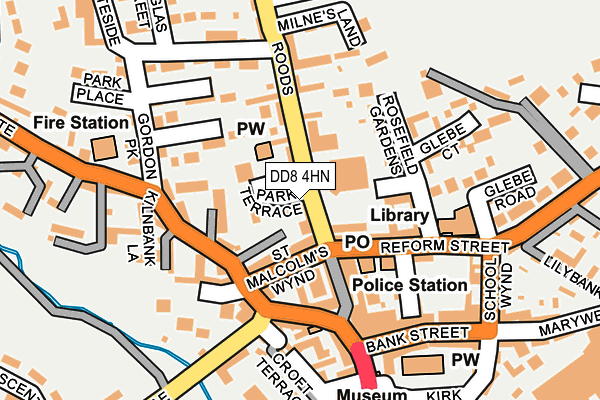 DD8 4HN map - OS OpenMap – Local (Ordnance Survey) DD8 4HN map - OS OpenMap – Local (Ordnance Survey)