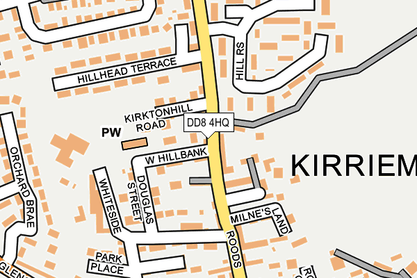 DD8 4HQ map - OS OpenMap – Local (Ordnance Survey)