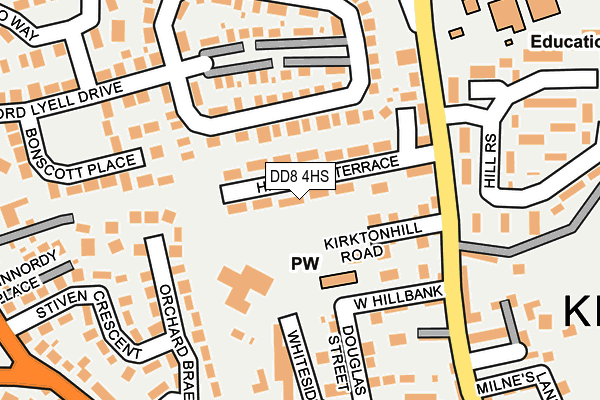 DD8 4HS map - OS OpenMap – Local (Ordnance Survey) DD8 4HS map - OS OpenMap – Local (Ordnance Survey)