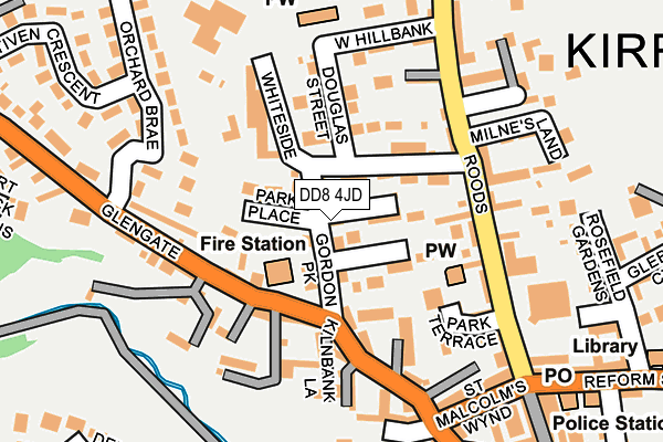 DD8 4JD map - OS OpenMap – Local (Ordnance Survey) DD8 4JD map - OS OpenMap – Local (Ordnance Survey)