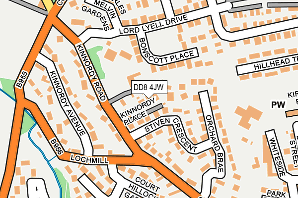 DD8 4JW map - OS OpenMap – Local (Ordnance Survey) DD8 4JW map - OS OpenMap – Local (Ordnance Survey)