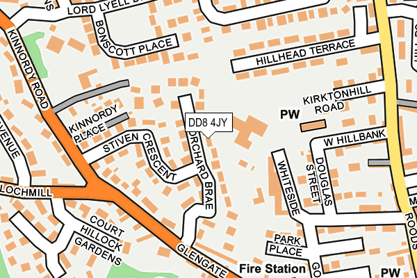 DD8 4JY map - OS OpenMap – Local (Ordnance Survey) DD8 4JY map - OS OpenMap – Local (Ordnance Survey)