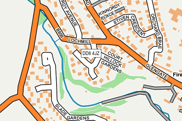 DD8 4JZ map - OS OpenMap – Local (Ordnance Survey) DD8 4JZ map - OS OpenMap – Local (Ordnance Survey)