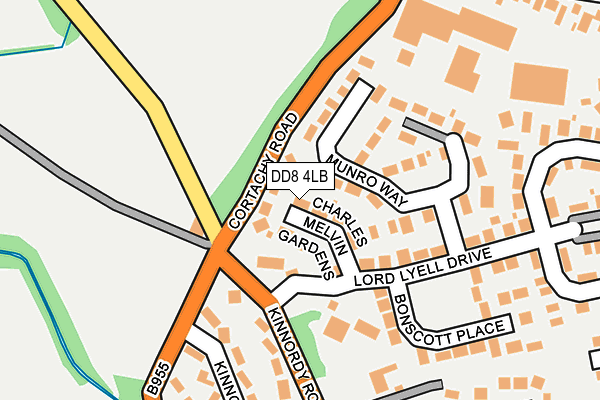 DD8 4LB map - OS OpenMap – Local (Ordnance Survey) DD8 4LB map - OS OpenMap – Local (Ordnance Survey)
