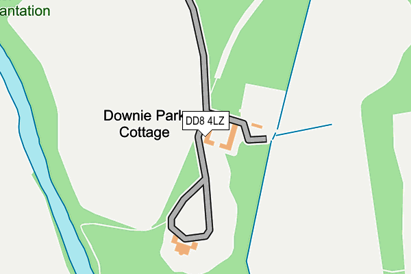 DD8 4LZ map - OS OpenMap – Local (Ordnance Survey)