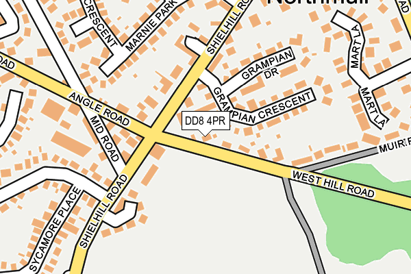DD8 4PR map - OS OpenMap – Local (Ordnance Survey) DD8 4PR map - OS OpenMap – Local (Ordnance Survey)
