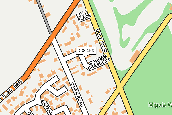DD8 4PX map - OS OpenMap – Local (Ordnance Survey) DD8 4PX map - OS OpenMap – Local (Ordnance Survey)