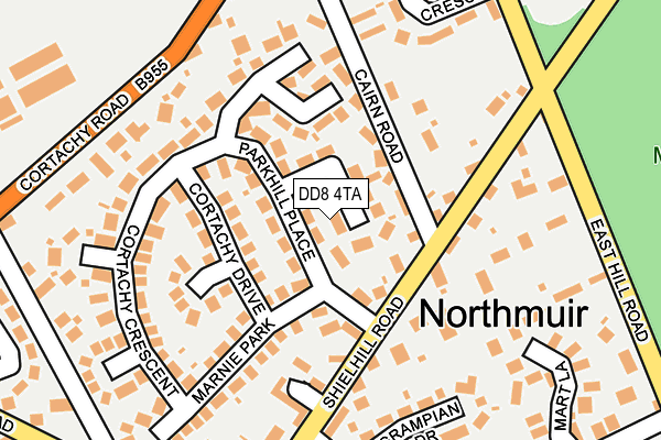 DD8 4TA map - OS OpenMap – Local (Ordnance Survey) DD8 4TA map - OS OpenMap – Local (Ordnance Survey)