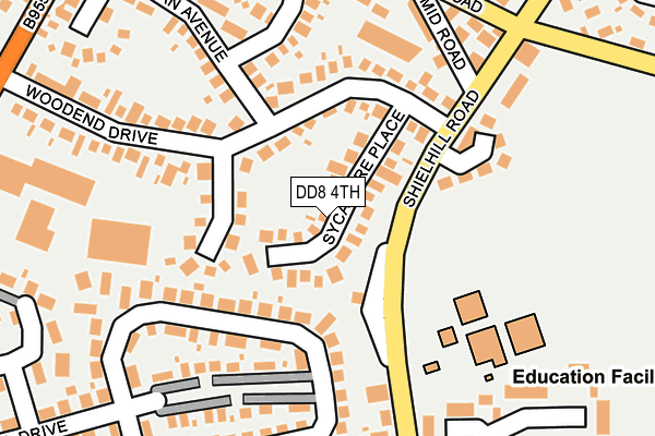 DD8 4TH map - OS OpenMap – Local (Ordnance Survey) DD8 4TH map - OS OpenMap – Local (Ordnance Survey)