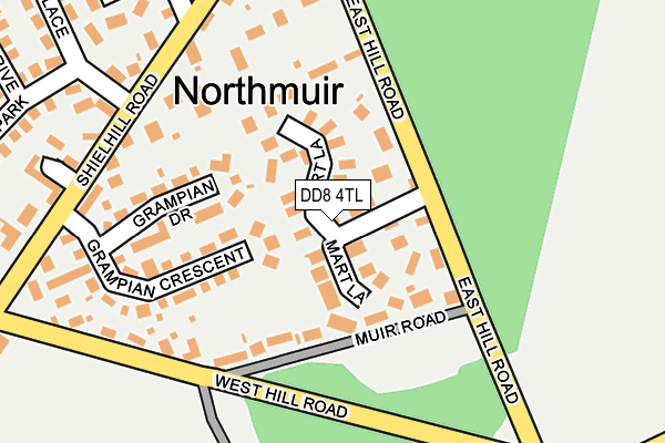 DD8 4TL map - OS OpenMap – Local (Ordnance Survey) DD8 4TL map - OS OpenMap – Local (Ordnance Survey)
