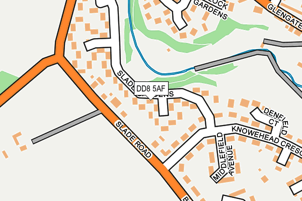 DD8 5AF map - OS OpenMap – Local (Ordnance Survey) DD8 5AF map - OS OpenMap – Local (Ordnance Survey)