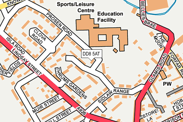 DD8 5AT map - OS OpenMap – Local (Ordnance Survey) DD8 5AT map - OS OpenMap – Local (Ordnance Survey)
